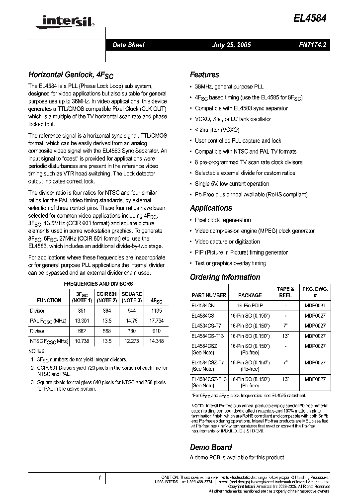 EL4584CSZ-T7_1236507.PDF Datasheet