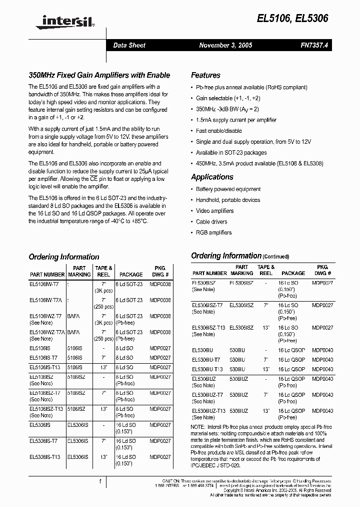 EL5306IUZ-T7_1236562.PDF Datasheet