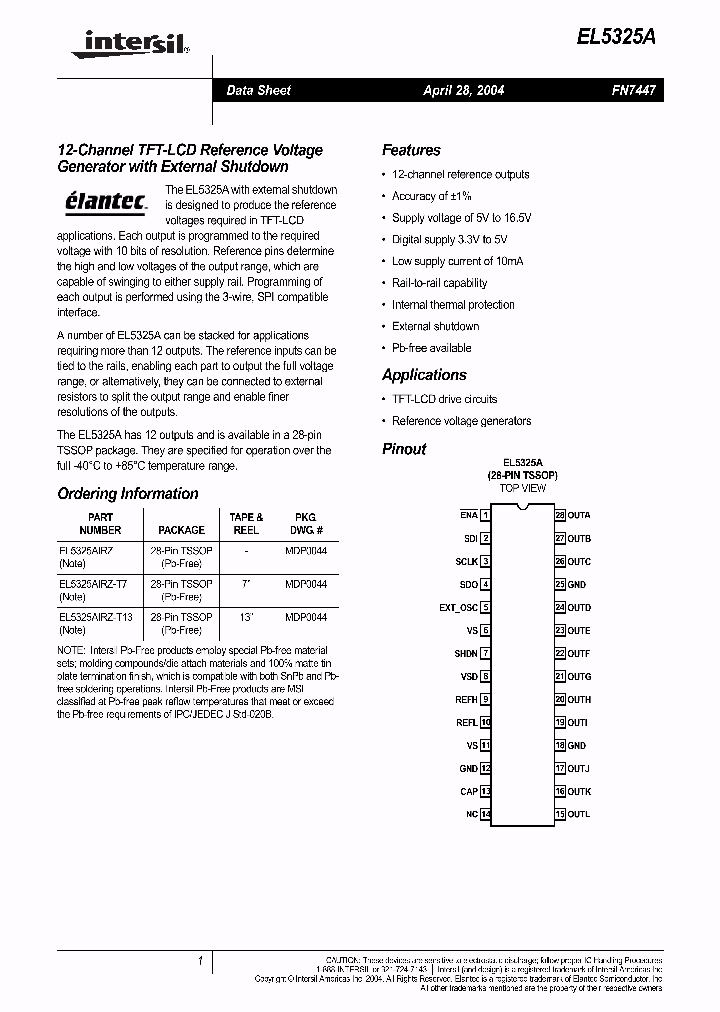 EL5325A_907276.PDF Datasheet