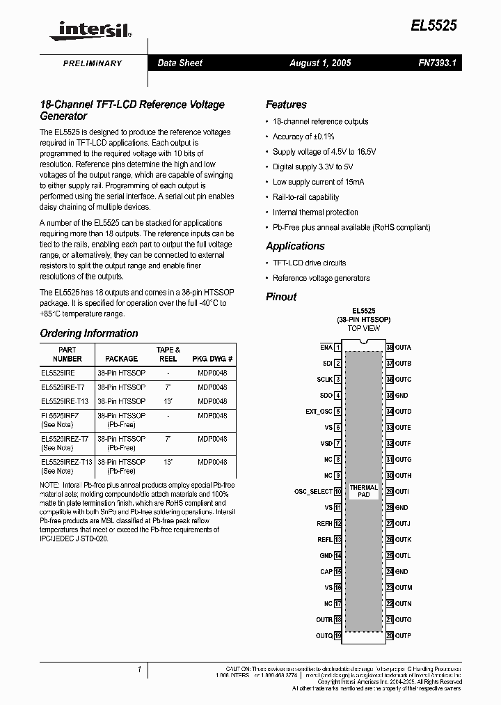 EL5525IREZ-T7_1236619.PDF Datasheet