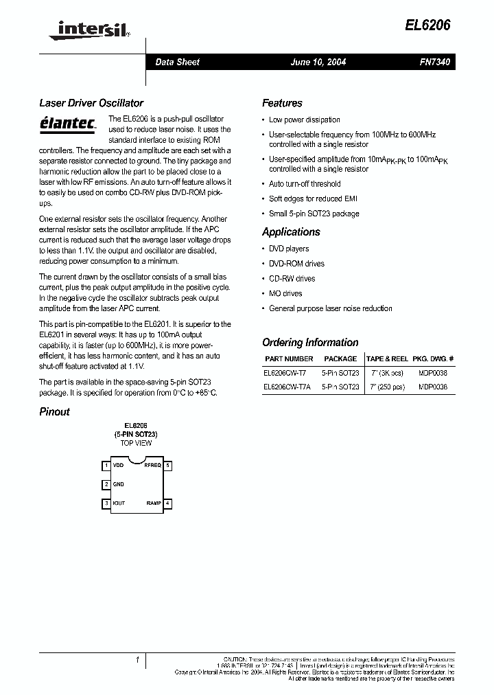 EL6206CW-T7A_1236642.PDF Datasheet