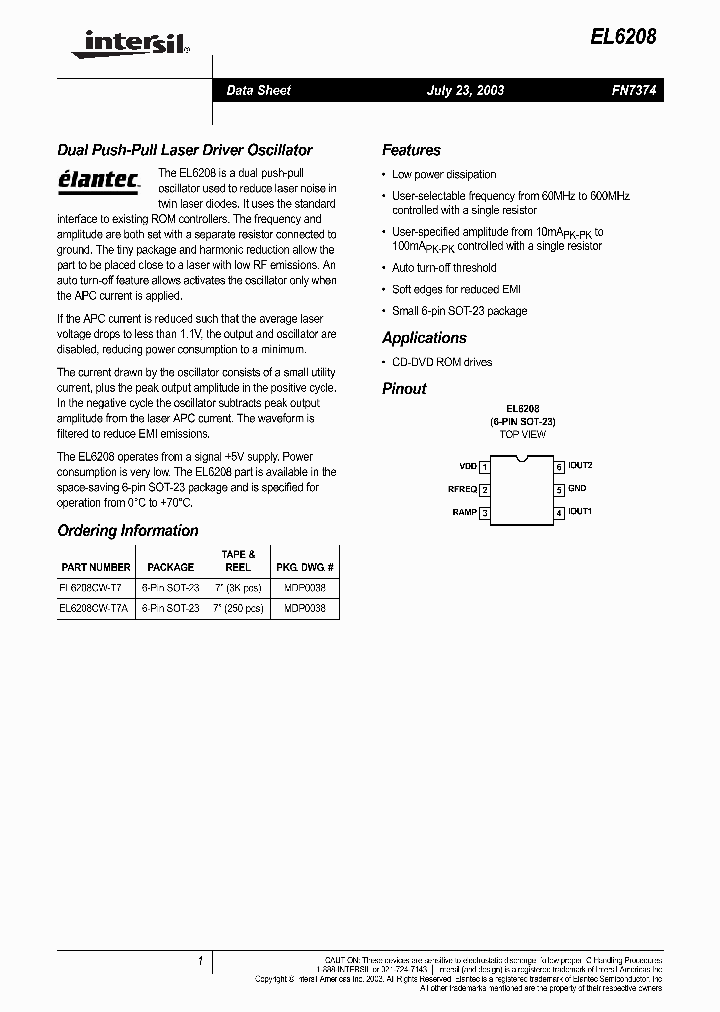EL6208CW-T7A_1236644.PDF Datasheet