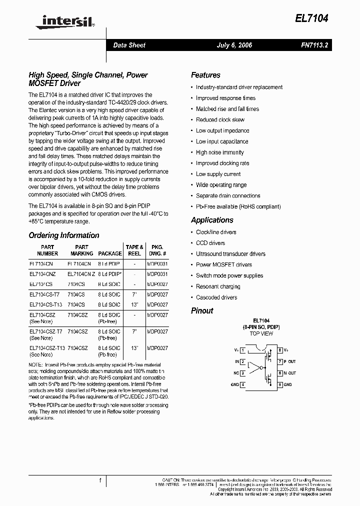 EL7104CNZ_1083348.PDF Datasheet