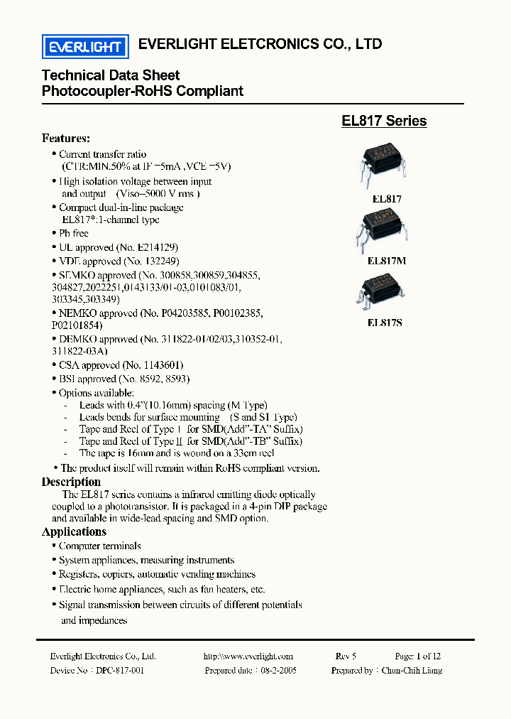 EL817M_1119975.PDF Datasheet