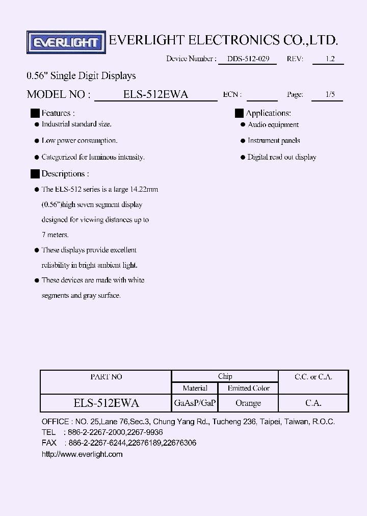 ELS-512EWA_1102097.PDF Datasheet