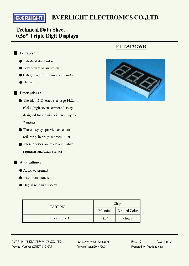 ELT-512GWB_1236902.PDF Datasheet