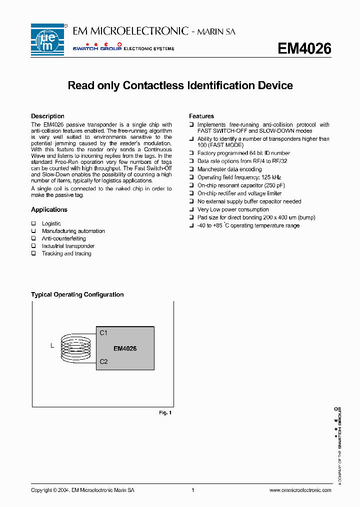 EM4026_1236933.PDF Datasheet