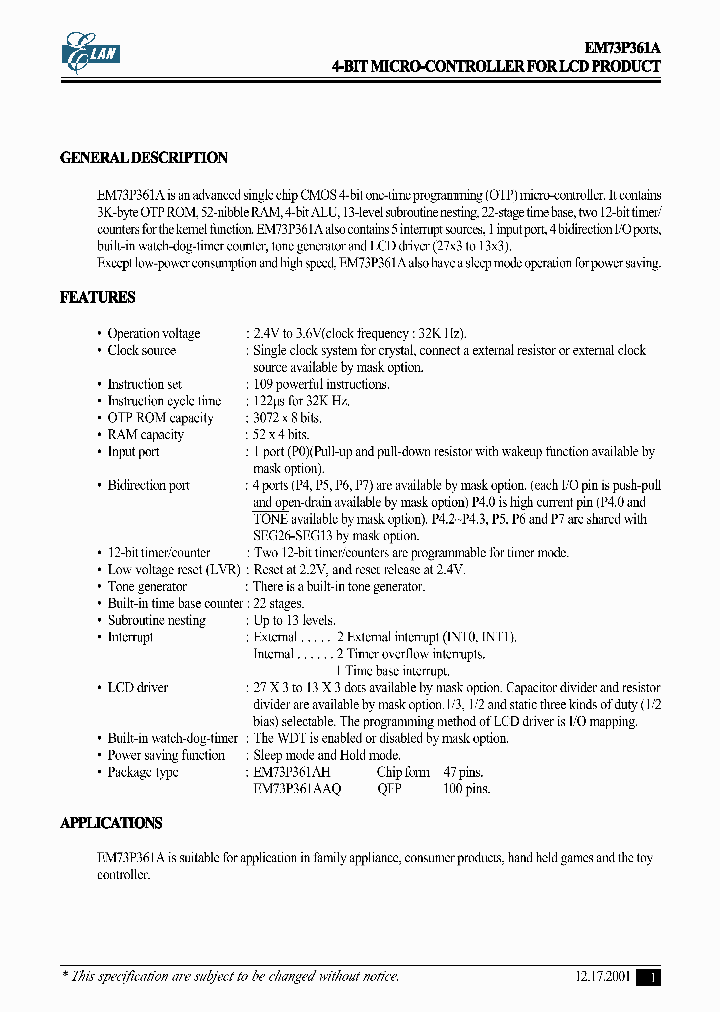 EM73P361AAQ_1237063.PDF Datasheet