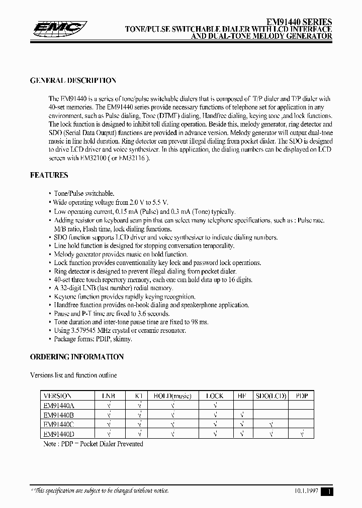 EM91440_1021162.PDF Datasheet