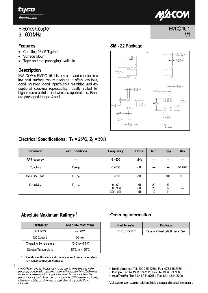 EMDC-16-11_1237206.PDF Datasheet
