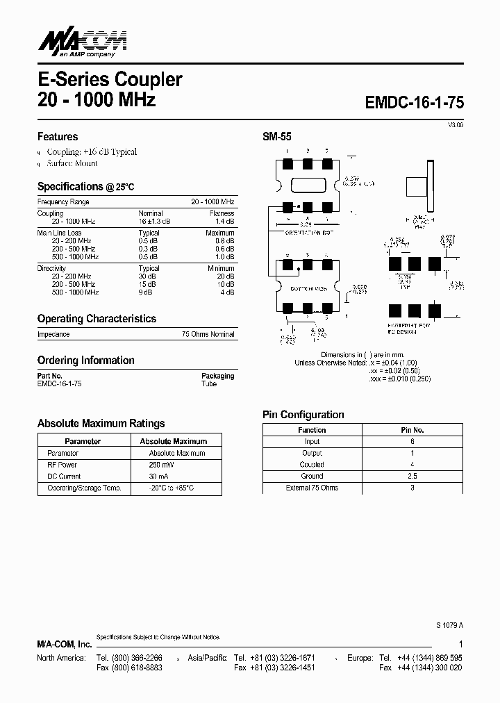 EMDC-16-1-75_1237208.PDF Datasheet