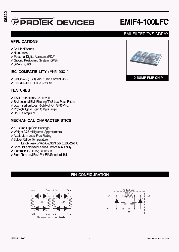 EMIF4-100LFC07_734422.PDF Datasheet