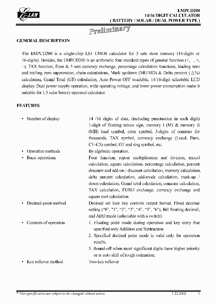 EMPCD200_1237278.PDF Datasheet
