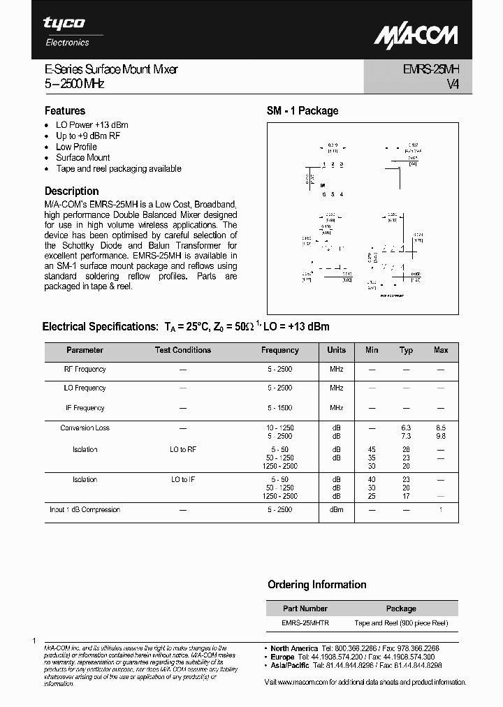 EMRS-25MHTR_1237287.PDF Datasheet