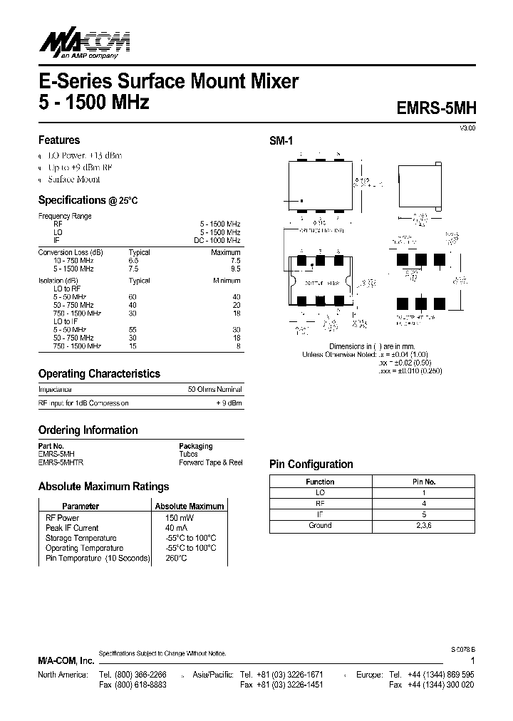 EMRS-5MHTR_1237289.PDF Datasheet