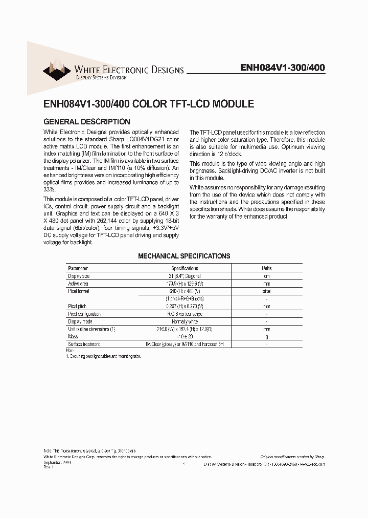 ENH084V1-400_1088949.PDF Datasheet