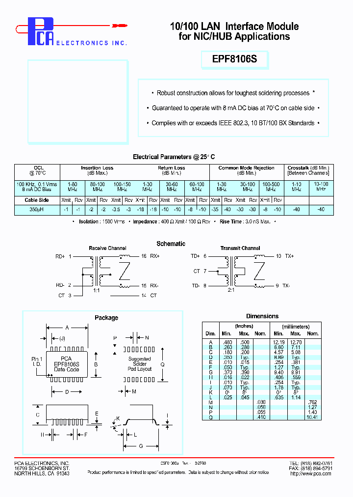 EPF8106S_1237450.PDF Datasheet