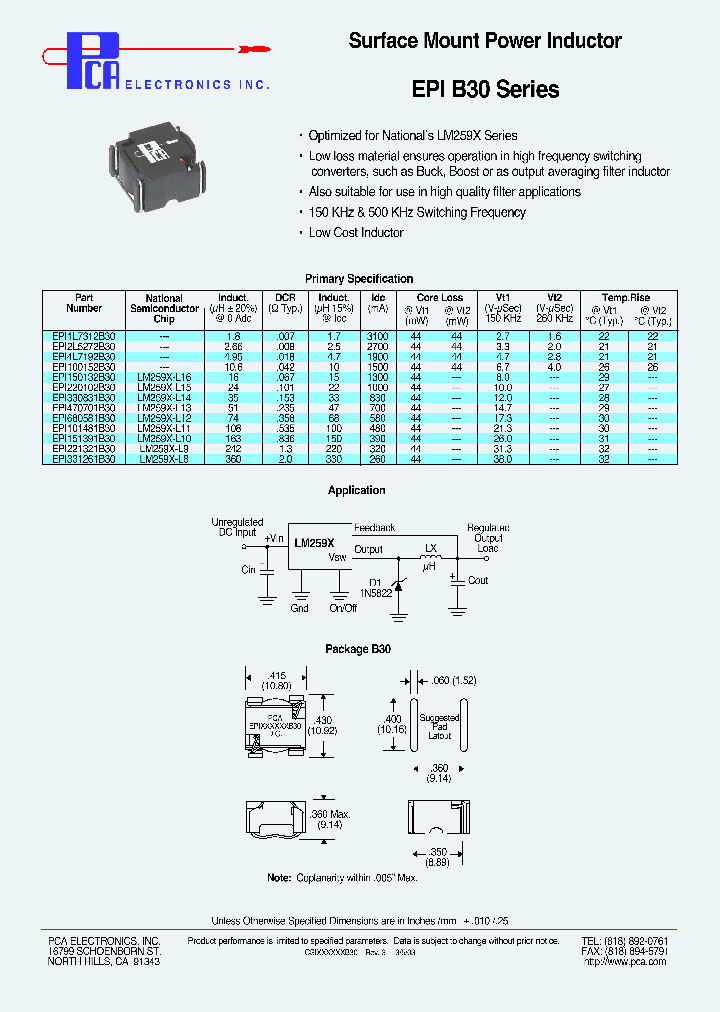 EPI4L7192B30_1101668.PDF Datasheet
