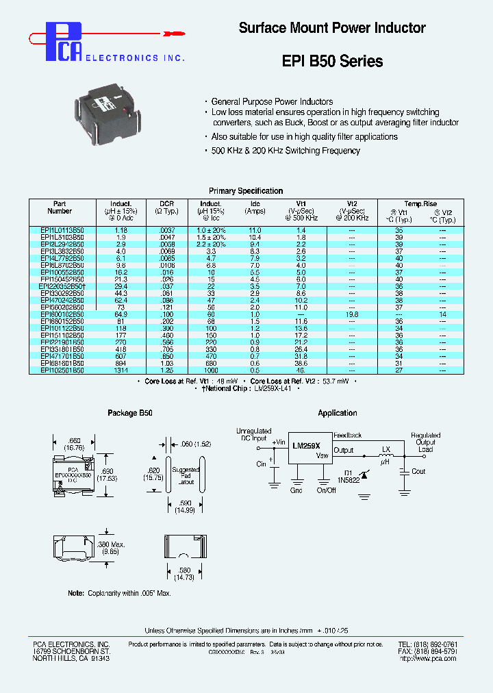 EPI3L3832B50_1101734.PDF Datasheet
