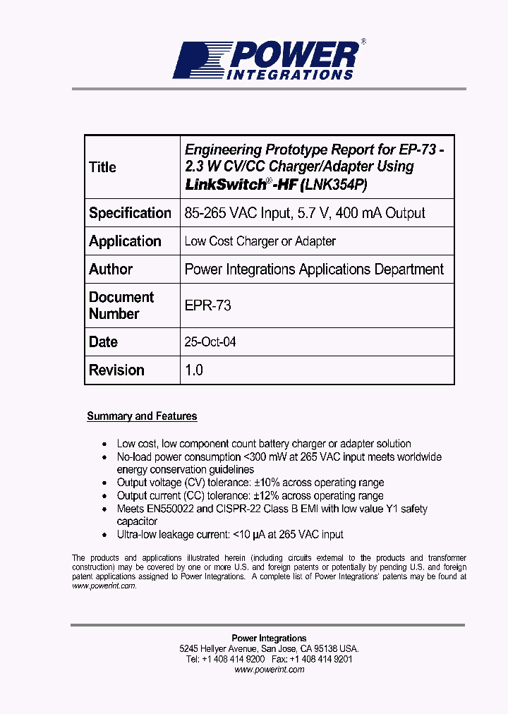 EPR-73_1237485.PDF Datasheet