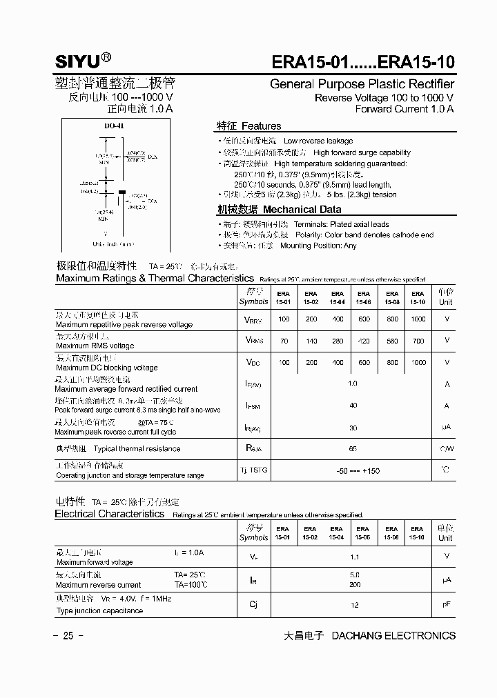 ERA15-10_1237601.PDF Datasheet