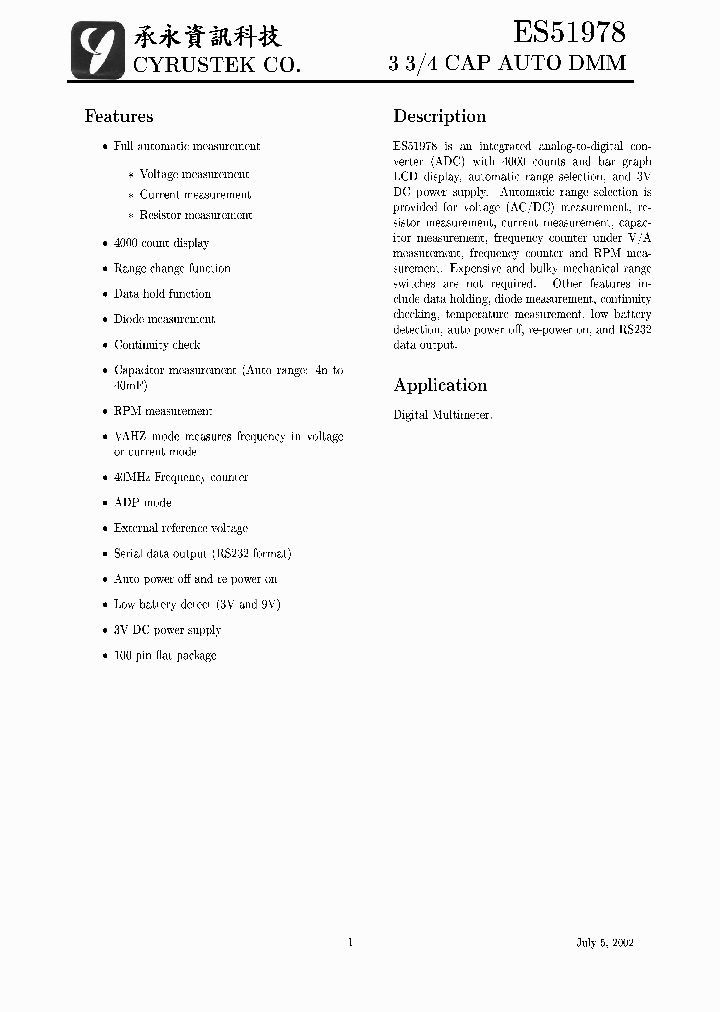 ES51978_1175354.PDF Datasheet
