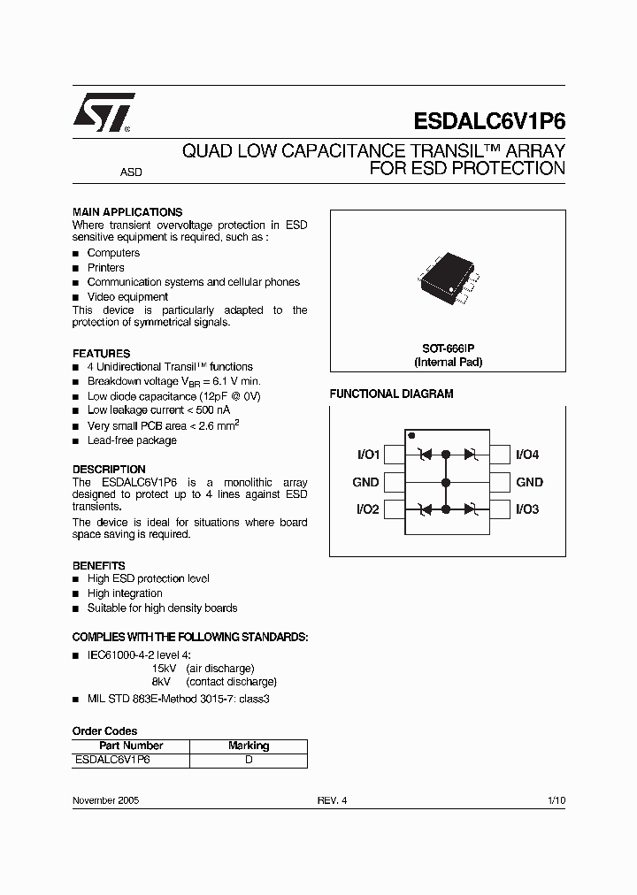 ESDALC6V1P6_1237858.PDF Datasheet