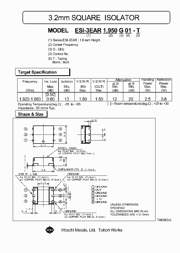 ESI-3EAR1950G01-T_1187510.PDF Datasheet