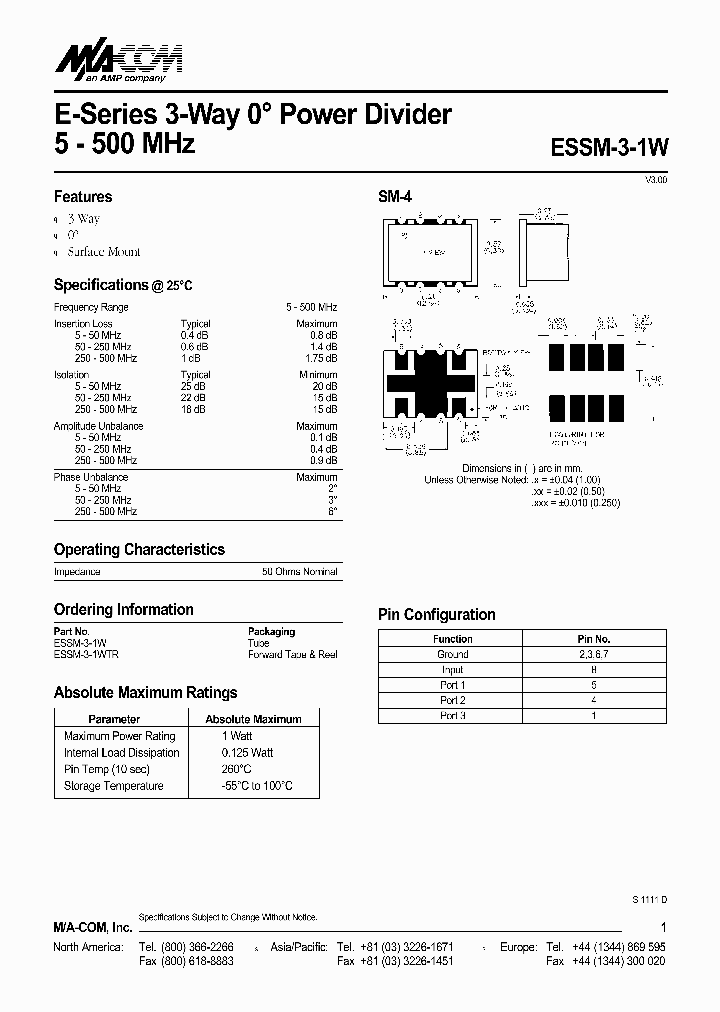 ESSM-3-1WTR_1238015.PDF Datasheet