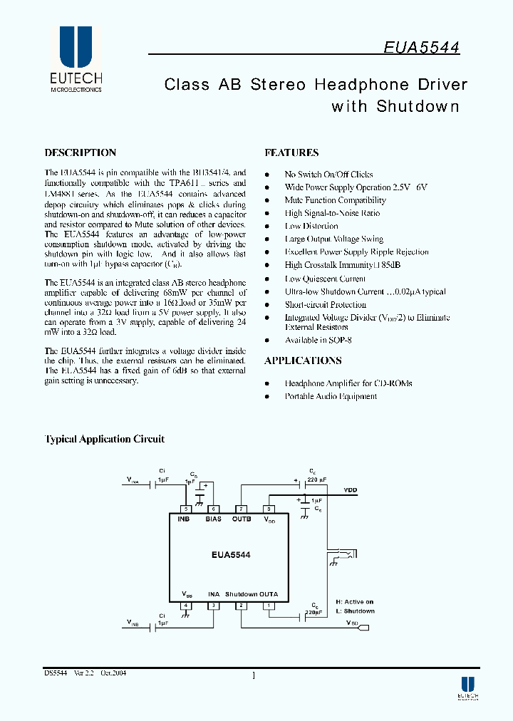 EUA5544SIR_1238100.PDF Datasheet