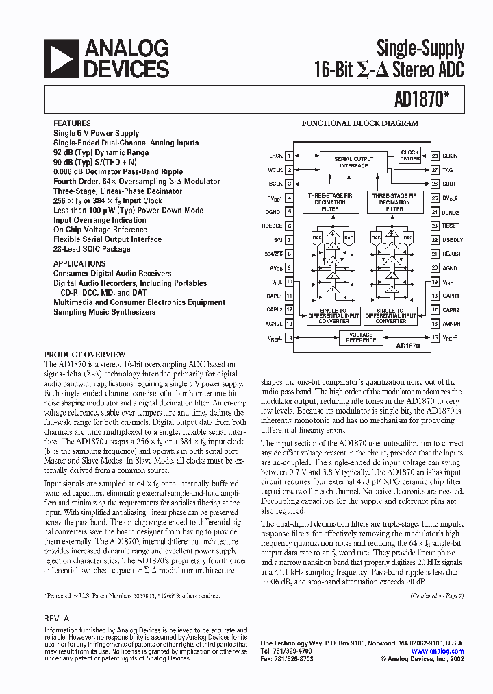 EVAL-AD1870EB_1238149.PDF Datasheet