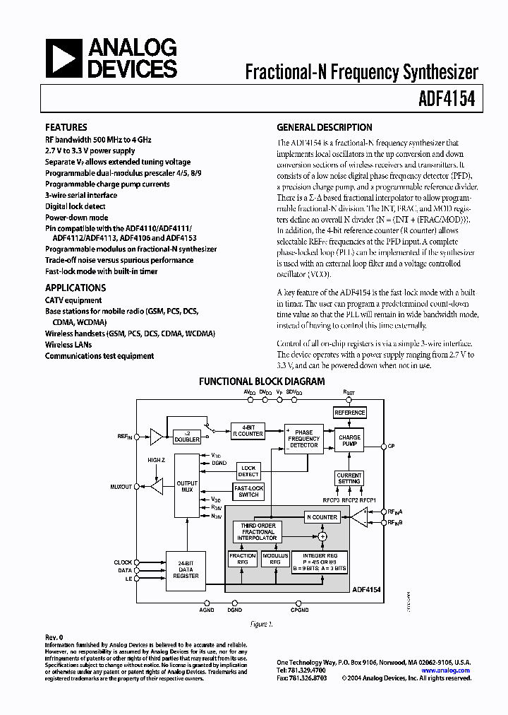 EVAL-ADF4154EB1_1238256.PDF Datasheet