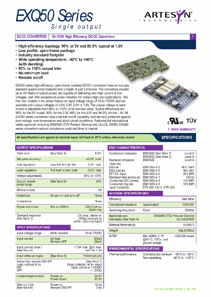 EXQ50-48S3V3_1238391.PDF Datasheet