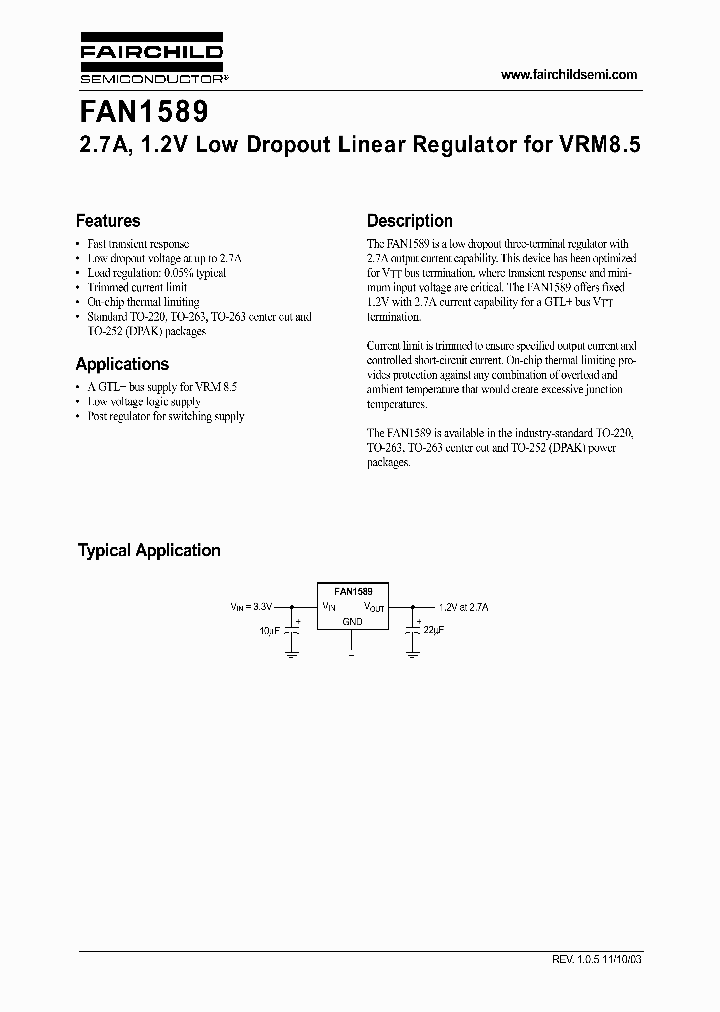 FAN1589MX_1065271.PDF Datasheet