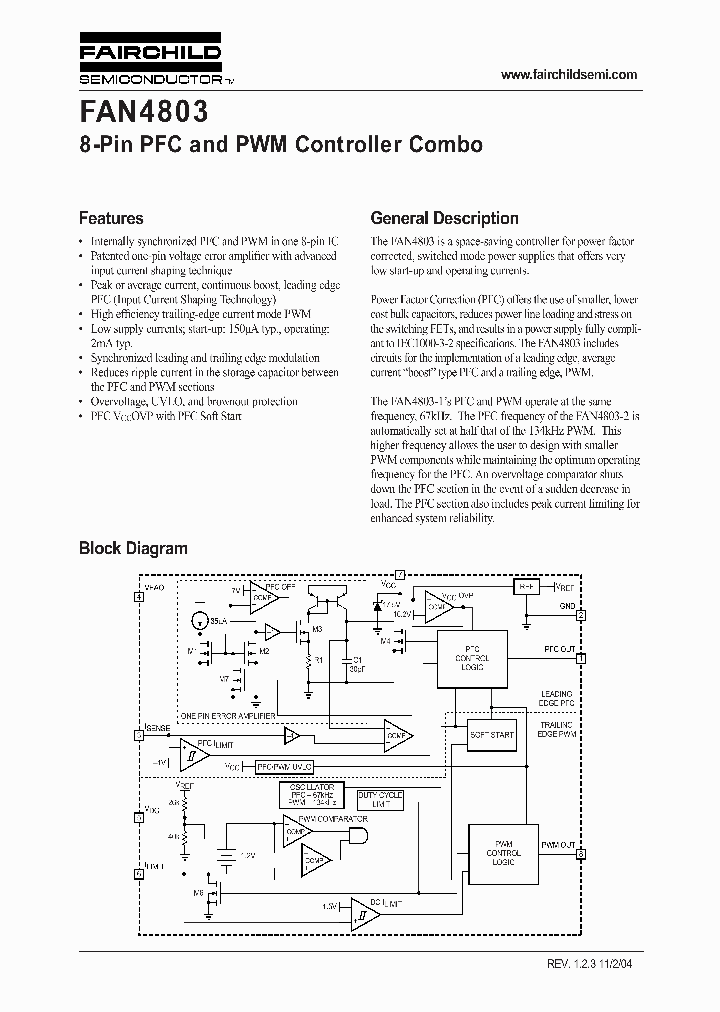 FAN4803CP-1_1160985.PDF Datasheet