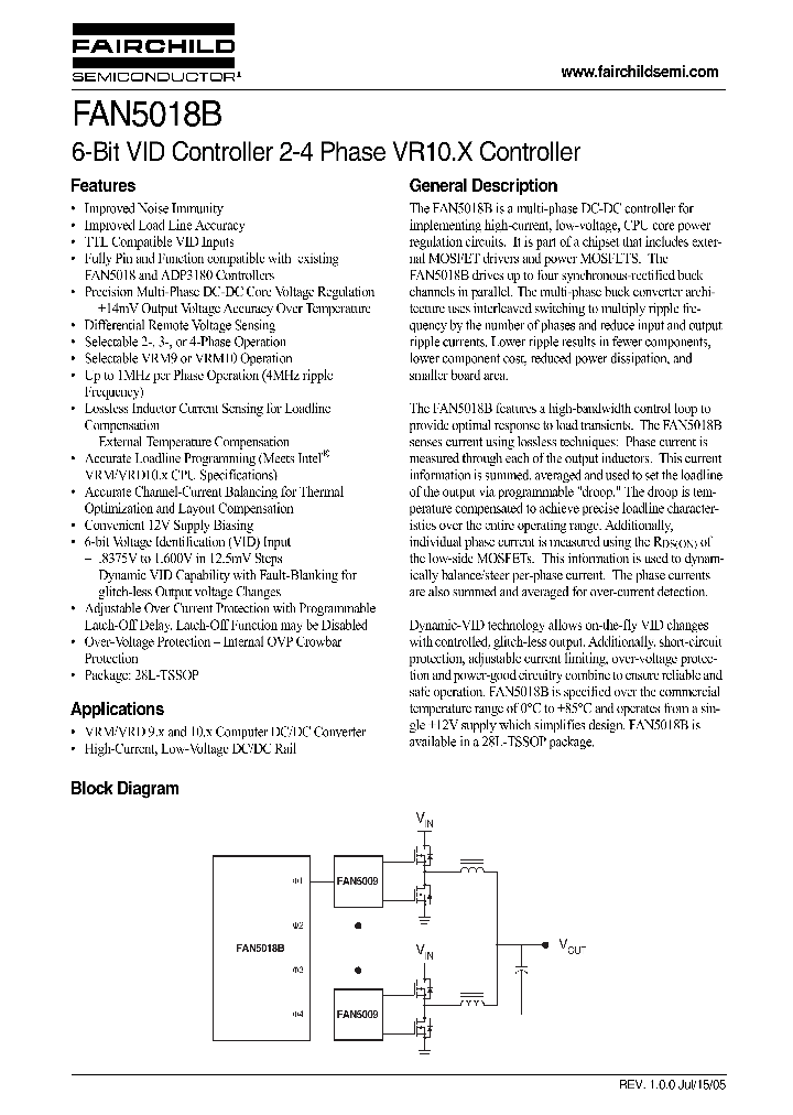 FAN5018B_1079442.PDF Datasheet