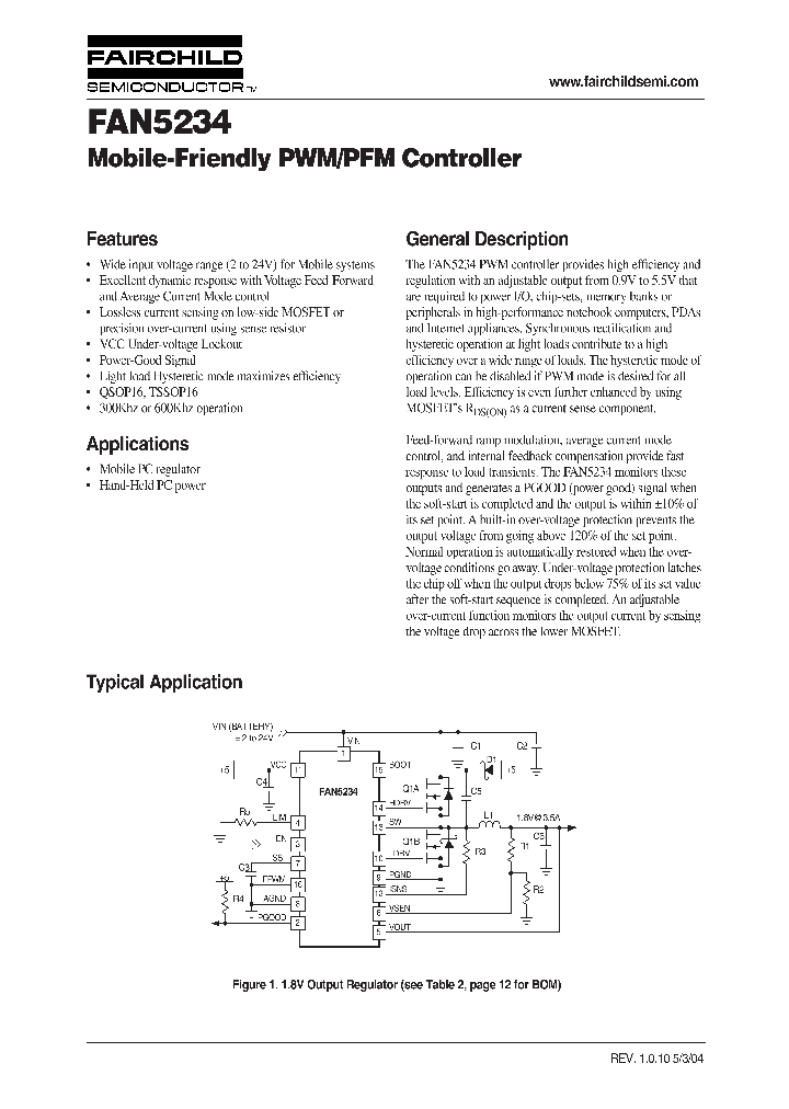 FAN5234MTC_1022104.PDF Datasheet