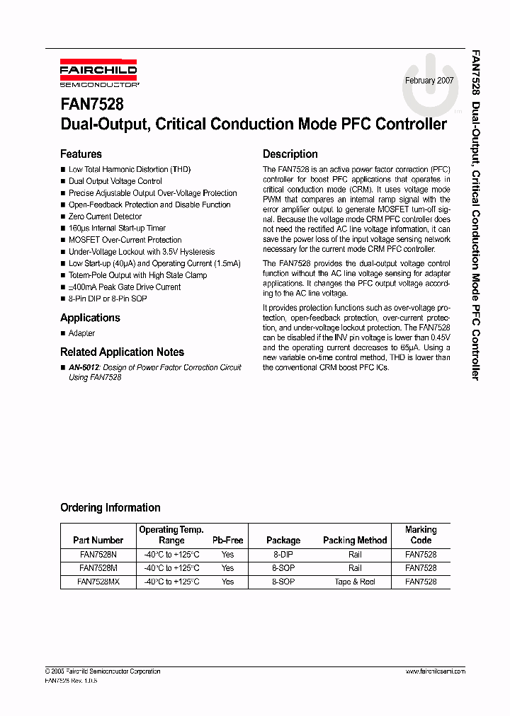 FAN752807_1068080.PDF Datasheet