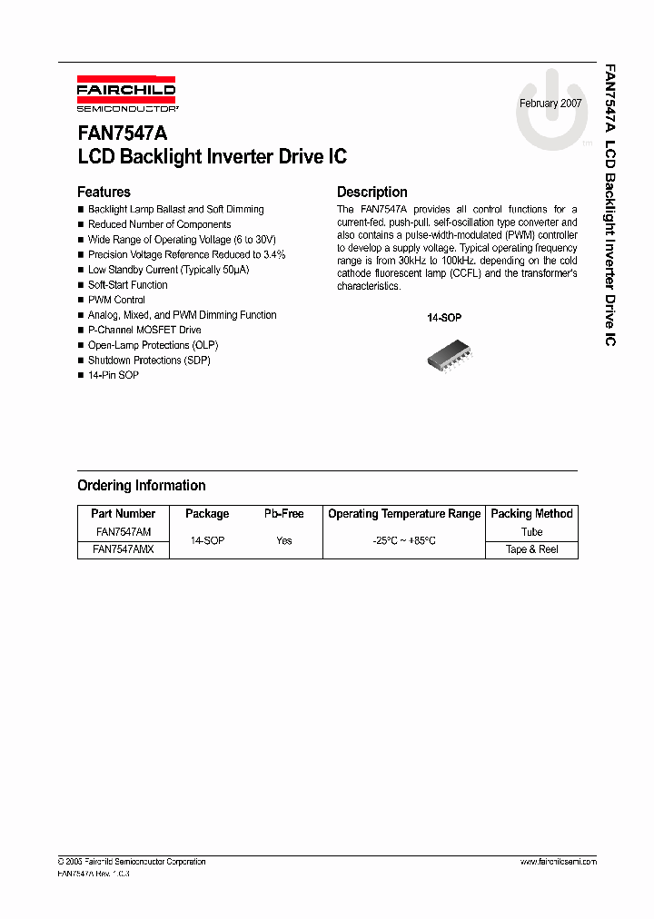 FAN7547AMXC_1074728.PDF Datasheet