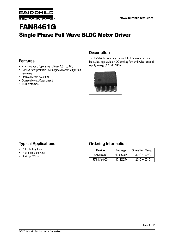 FAN8461GX_1238841.PDF Datasheet