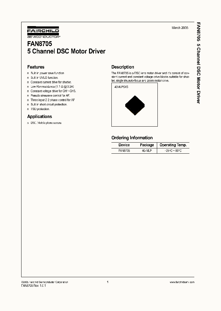 FAN8705_1238846.PDF Datasheet