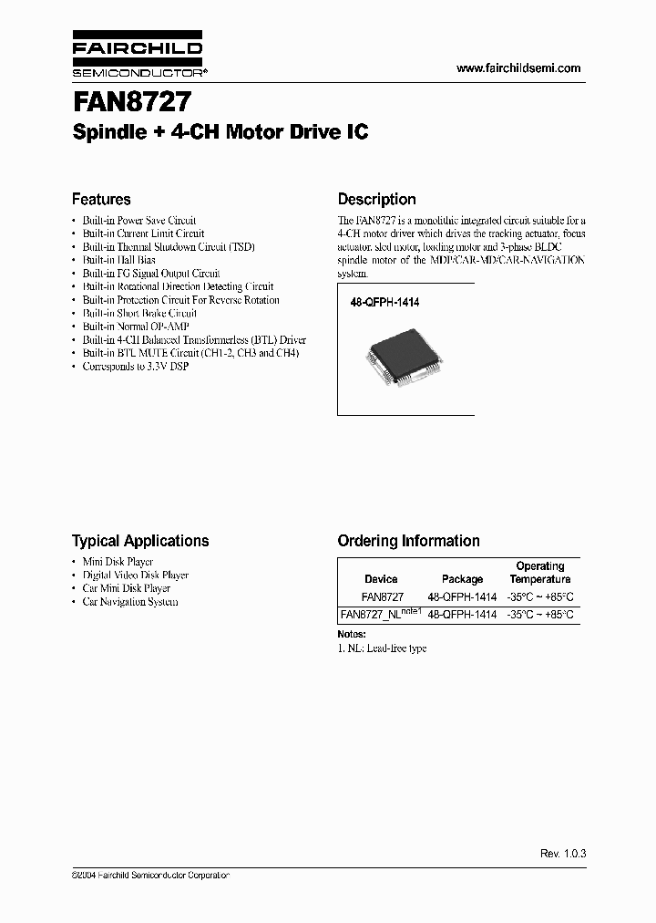 FAN8727NL_1238849.PDF Datasheet