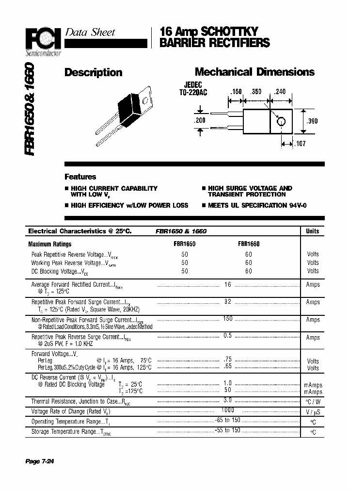 FBR1660_1238944.PDF Datasheet