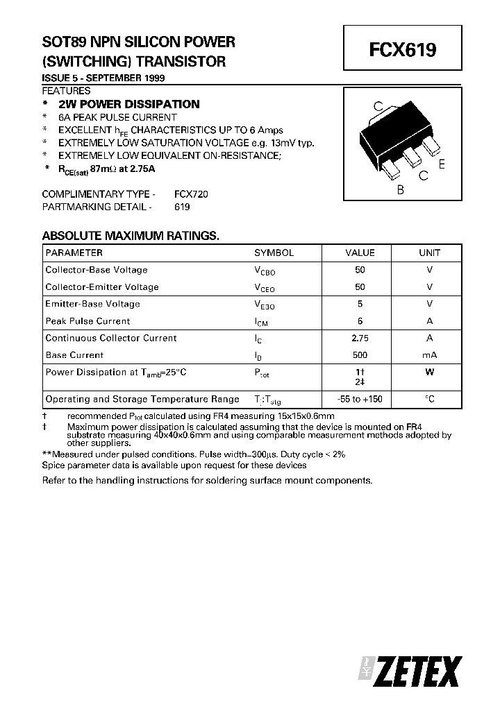 FCX619_1239158.PDF Datasheet