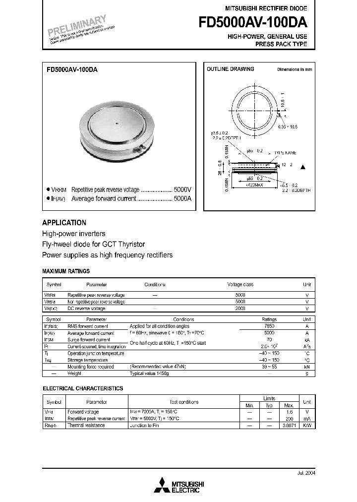 FD5000AV-100DA_1239180.PDF Datasheet