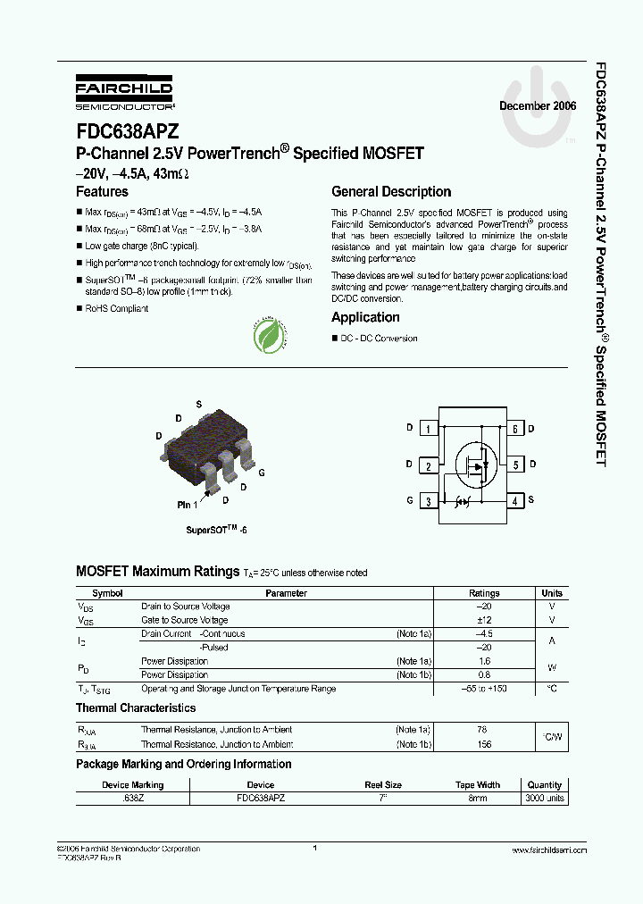 FDC638APZ_1239296.PDF Datasheet