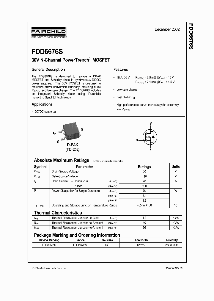 FDD6676S_1239378.PDF Datasheet