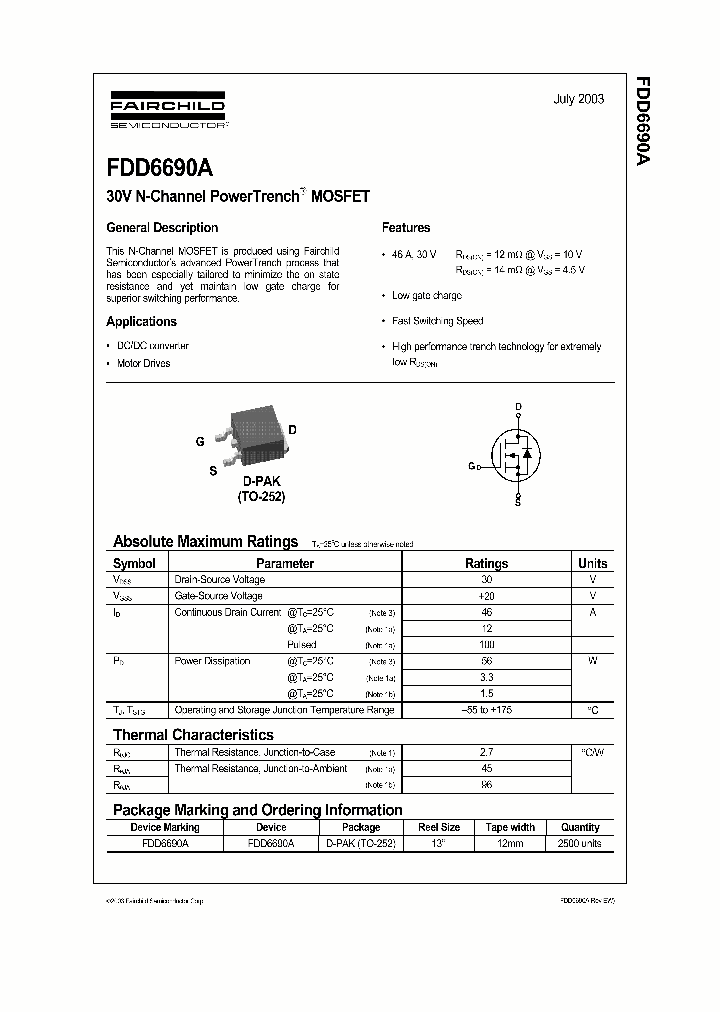FDD6690_913070.PDF Datasheet