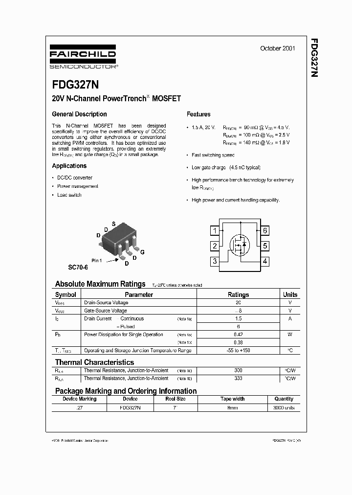 FDG327N_1239414.PDF Datasheet
