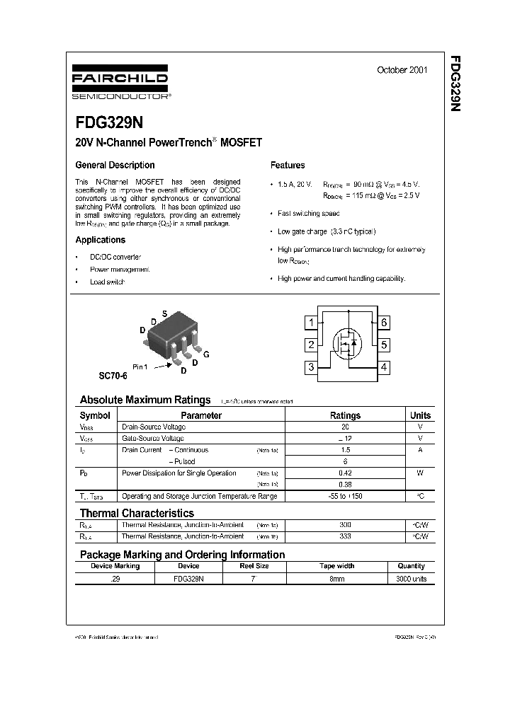 FDG329N_1239417.PDF Datasheet